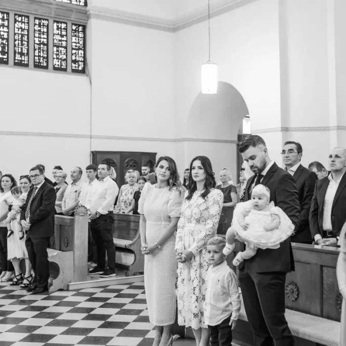 Krštenje malene Mile u Zagrebu