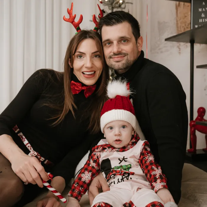 Božićno obiteljsko fotografiranje u Zagrebu