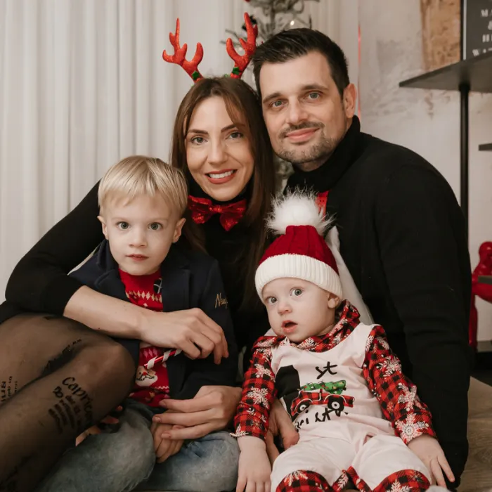 Božićno obiteljsko fotografiranje u Zagrebu