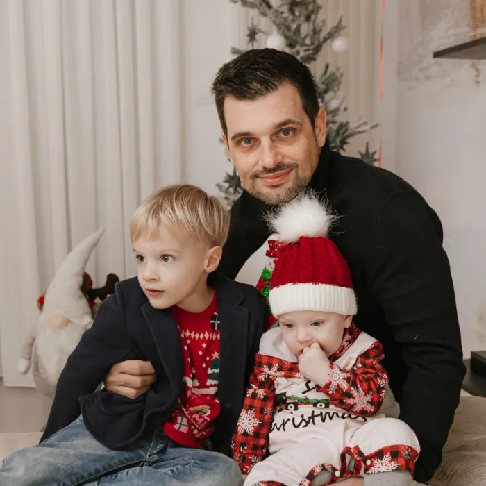Božićno obiteljsko fotografiranje u Zagrebu